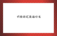 代收外汇是指什么（代收外汇货款）